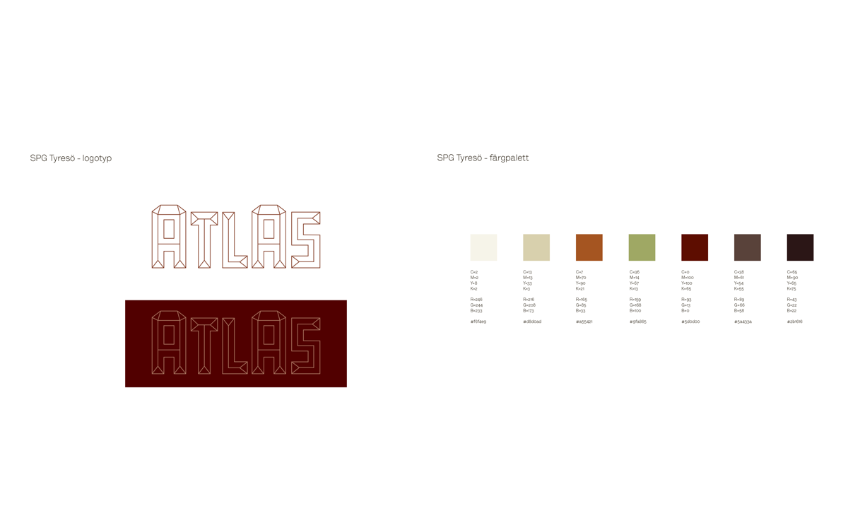 Atlas logotype and color palette
